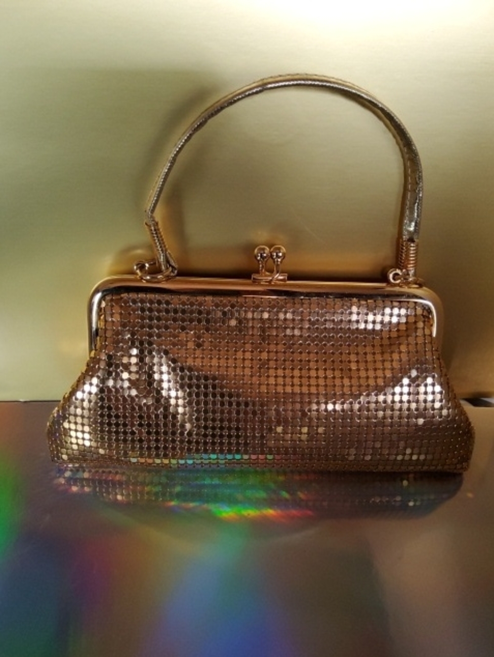 Vintage La Regale Gold Mesh Coin/cocktail Purse.